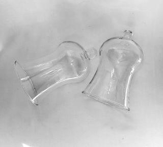 Set Of 2 Vintage Home Interior Homco Clear Candle Holder Votive Cups