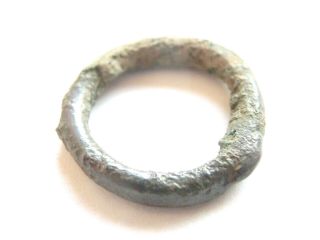 Extremely Rare La Tene Culture Ancient Celtic Billon Ring - Proto Money