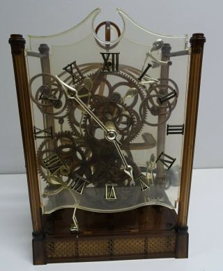 Vintage Gordon Bradt Kinetic Five Man Art Sculpture Electric Clock