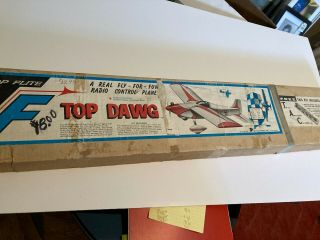 Vintage Top Flite Top Dawg R/c Model Airplane Kit