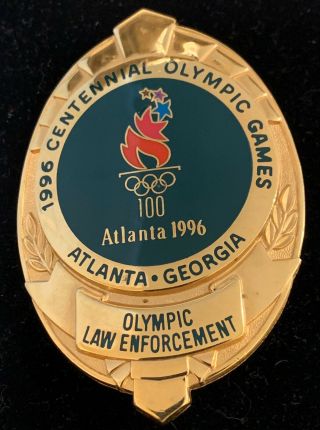Vintage,  Obsolete And Rare Atlanta Olympic Law Enforcement Badge