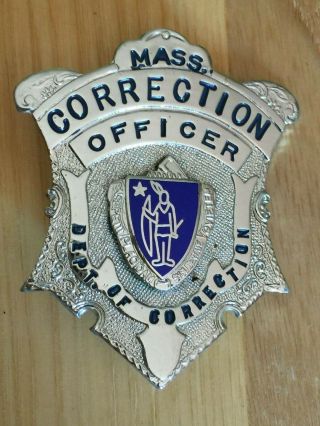 Vintage Obsolete Massachusetts Department Of Corrections Officers Badge