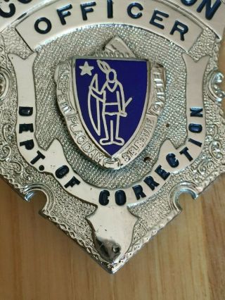 Vintage Obsolete Massachusetts Department of Corrections Officers Badge 2