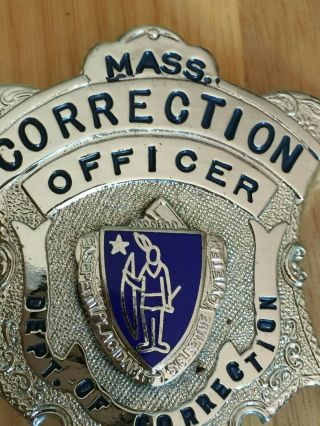 Vintage Obsolete Massachusetts Department of Corrections Officers Badge 3