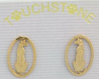 Rhodesian Ridgeback Jewelry Small Post Earrings By Touchstone