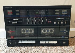 Vintage ‘80 Soundesign 5856 Am/fm Stereo Receiver / Double Deck Cassette A54