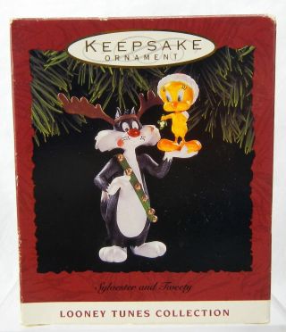1993 Hallmark Keepsake Looney Tunes Sylvester And Tweety Ornament Box