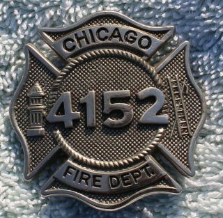 Chicago Fire Department Hat Badge