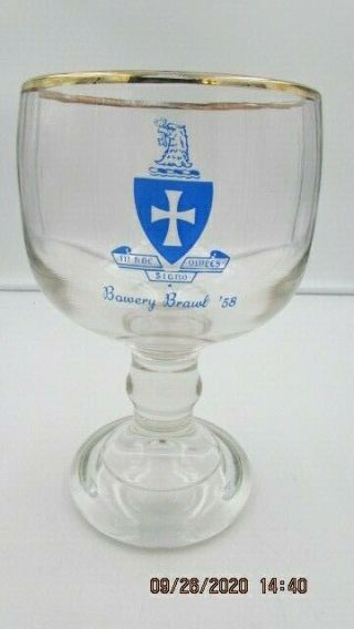 1958 In Hoc Signo Vinces Sigma Chi Fraternity Chalice Mug Stein Holy Grail Glass