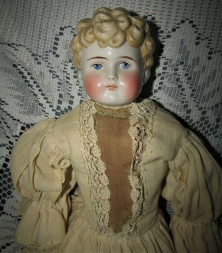 Large Antique China Head Doll By Alt,  Beck & Gottschalck
