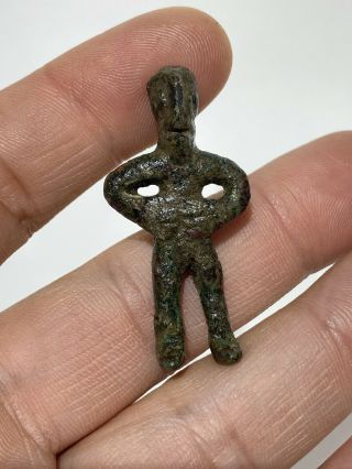 Antiquity Ancient Bronze Figure Of Man