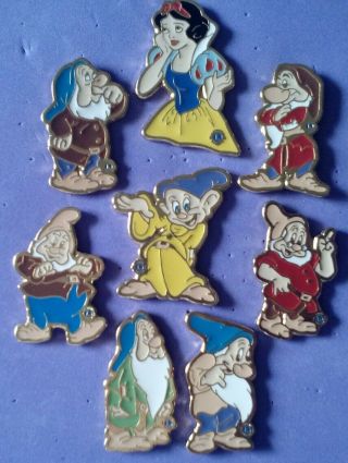 Lions Club Pins - Another Snow White And The 7 Dwarfs Set (8 Pins)