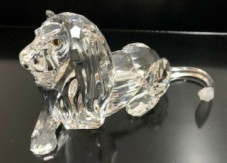 Swarovski Lion Crystal Inspiration Africa Series 1995 Lion Figurine - Vintage