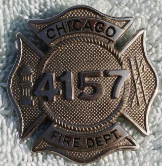 Chicago Fire Department Engine Hat Badge