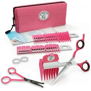 Scaredy Cut,  Tiny Trim Silent Pet Grooming Kit For Cats,  Pink 8 Piece Kit Combo