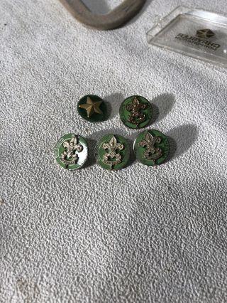 Set Of 5 Vintage Boy Scouts Of America Pins.  9e