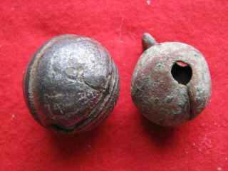 Two Medieval Crotal Bells Metal Detecting Finds