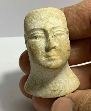 Ancient Roman Head Of Carved Stone Possibly A Roman God 1800 Ad 59,  1g 51,  2mm