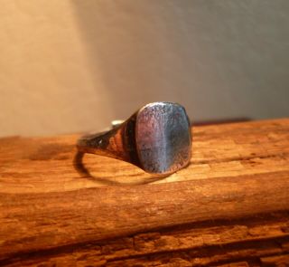 Post Medieval Solid Silver Ring 17th - 19th Century - Metal Detecting Find