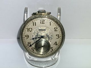 Vintage Elgin Pocket Watch Art Deco Size 12s,  18k Gold Filled Star Case,  1933 - 39