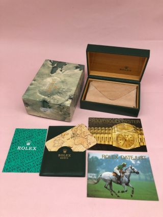 Rolex Datejust Ref.  16234 Vintage Watch Box Case Calendar 68.  00.  55 B4155