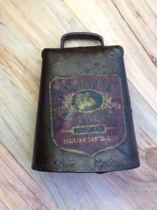Vintage Holstein Bell No.  2 Cow Bell