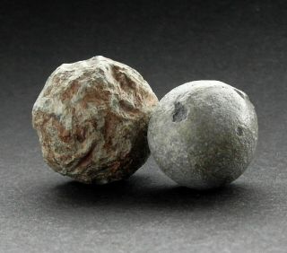Two English Civil War Lead Musket Balls Found Nr Preston
