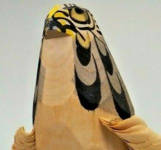 Vintage Sasano - Bori Tall Handcrafted Falcon With Gorgeous Plumage - Japan