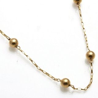 Vintage 14k Ball Link Chain Yellow Gold 20 " Estate