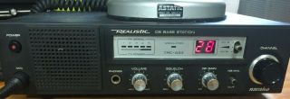 Vintage Realistic Navaho Trc - 433 40 Channel Cb Am Base Station Radio With D - 104