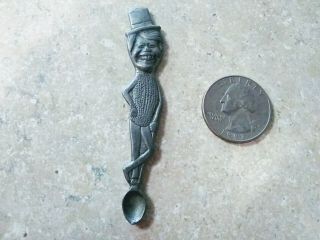 Rare 1977 Jimmy Carter Mr.  Peanut 2 7/8 " Metal Salt Spoon By J.  D.  Holway