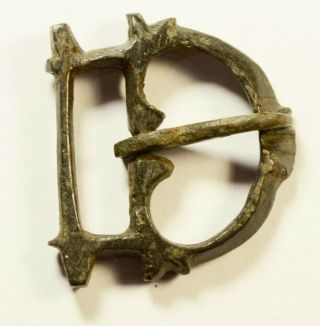 Ancient Roman Bronze Military Belt Buckle - Rare Artifact Perfect Patina