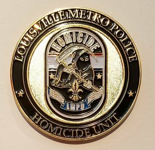 Kentucky State Louisville Metro Police Lmpd Homicide Detective Challenge Coin