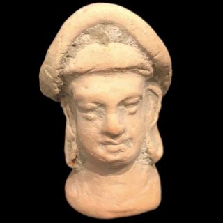 Large Ancient Roman Terracotta Bust 1st Century A.  D.  (4)