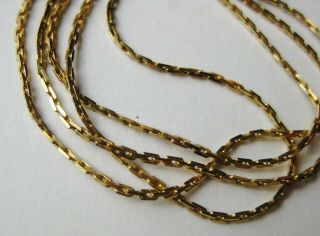 Fine Vintage 14k Solid Yellow Gold 18 " Chain Link Necklace 2.  7g