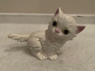 Vintage And Rare Goebel White Persian Cat 3102 W Germany Porcelain Hand Painted