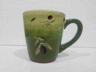 Better Homes And Gardens Coffee Tea Mug Cup Green Plum Minor Chip