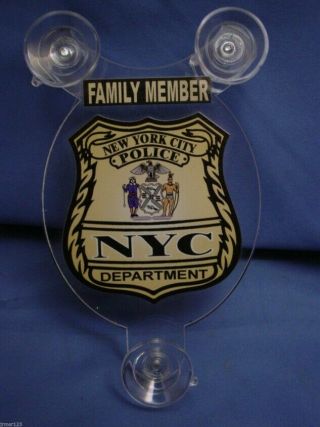 2020 Nyc York City Police Family Member Car Shield Pba Fop Dea