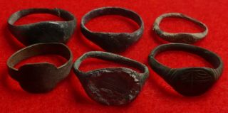 6 As Found Ancient Rings