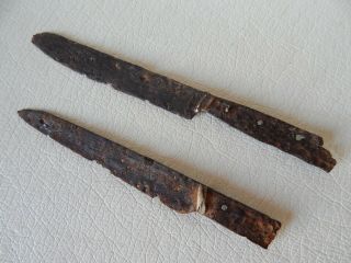 Ancient Medieval Knife With A Mark 2 Psc