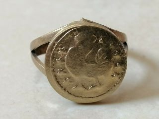 Rare Ancient Antique Roman Legionary Ring Bronze Artifact Rare Type