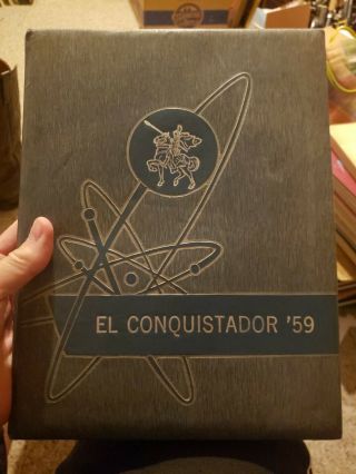 1959 San Felipe High School Yearbook Del Rio Texas El Conquistador Great Ads
