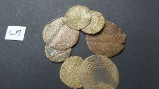 Un Researched Medieval Bronze Jettons Detecting Finds
