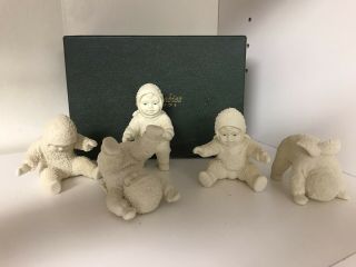 Dept 56 Snowbabies: Tumbling In The Snow Set Of 5