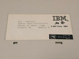 Vintage IBM Model M Keyboard 1391401 PS/2 - Complete and 2