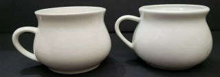 Set of 2 - Vintage Soup Mugs Bowls Recipe Cups Chicken & Mushroom Soup Recipes 3