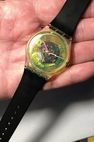 Vintage 1986 Swatch Watch Techno - Sphere Gk101 Htf