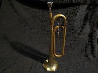 Vintage Rexcraft Brass Official Bugle Of The Boy Scouts Of America.  Be Prepared.