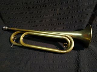 Vintage Rexcraft Brass Official Bugle of the Boy Scouts Of America.  Be Prepared. 2