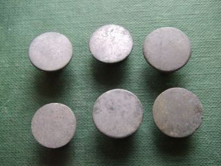 17th/18th Century Britain 6,  Plain Design Buttons With Loops Still Usable